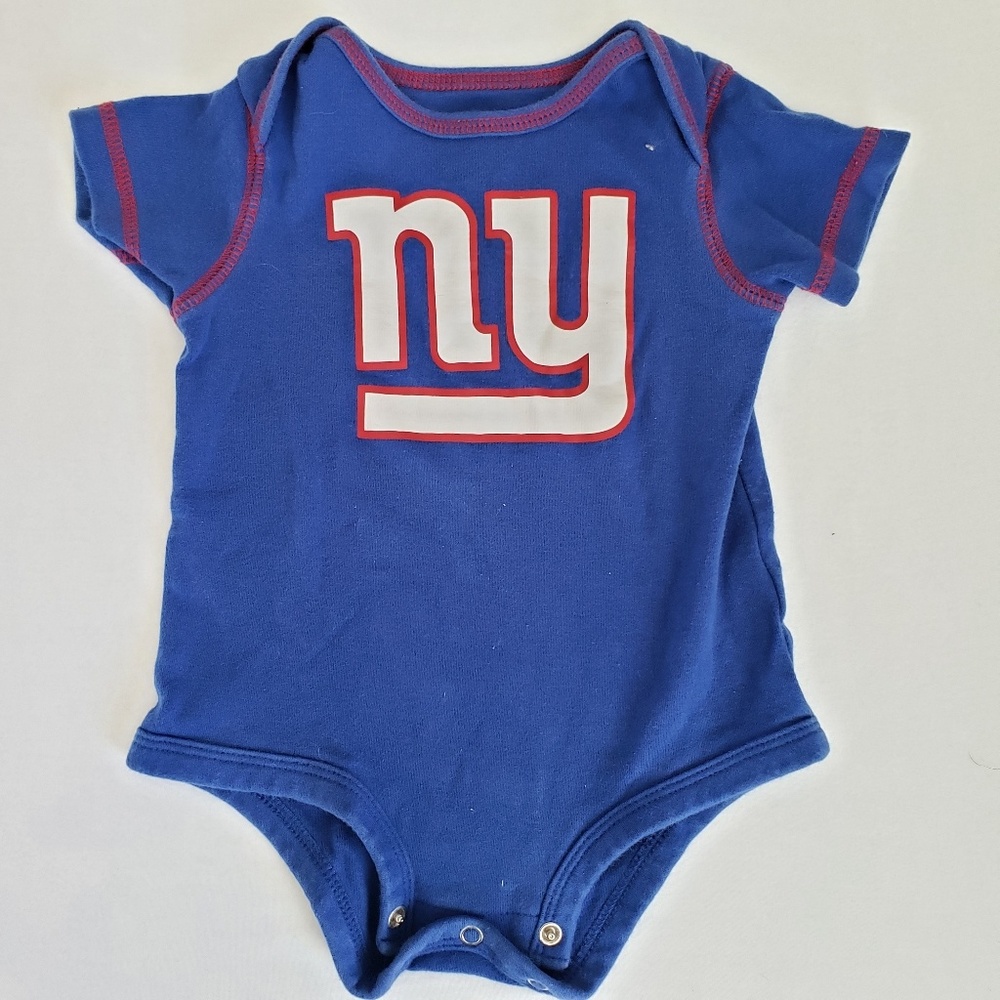 Bright Blue NFL NY Giants Onesie - 6-9 Mos